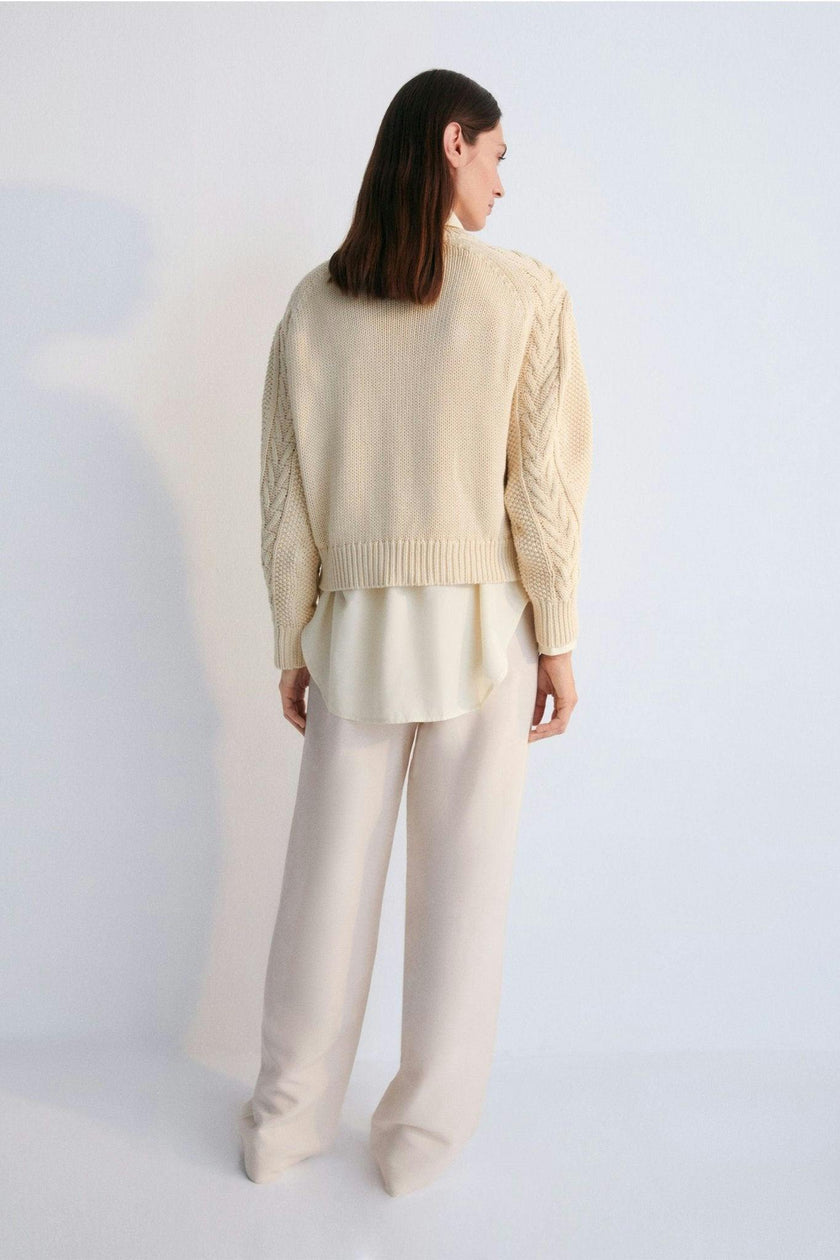 Quios Woman Jumper Macadamia