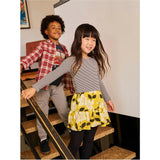 Tiered Skirted Twirl Dress, Yellow