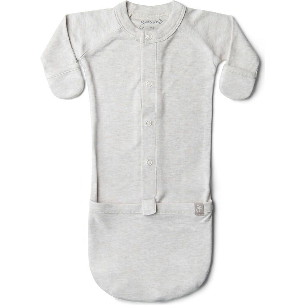 24 HOUR CONVERTIBLE GOWN | STORM GRAY — Bamboo Organic Cotton Blend, Preemie–6M