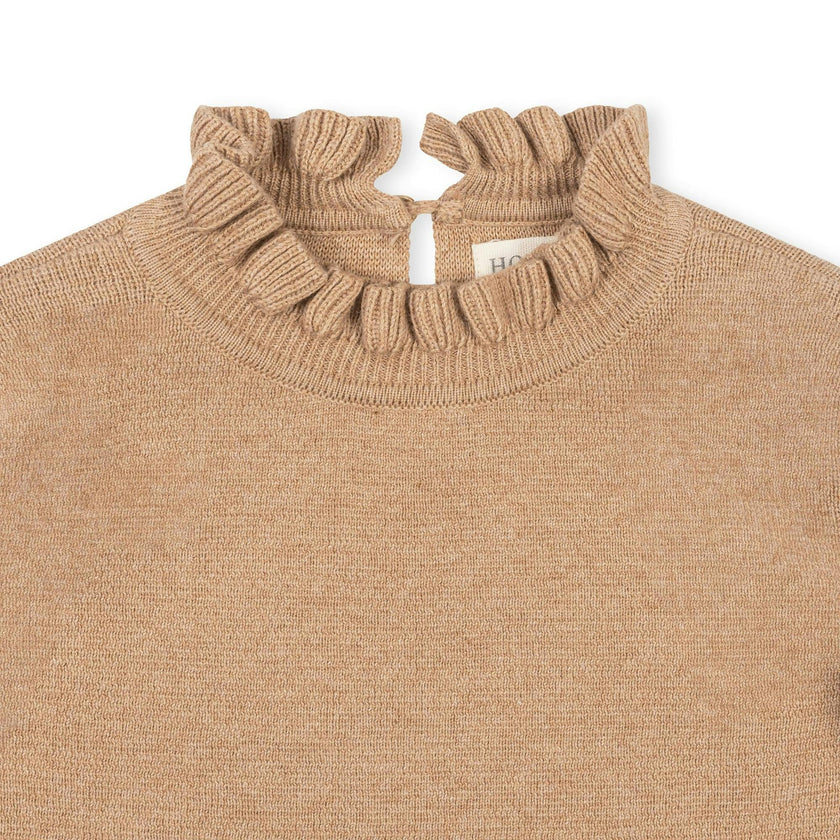 Organic Ruffle Edge Sweater Dress