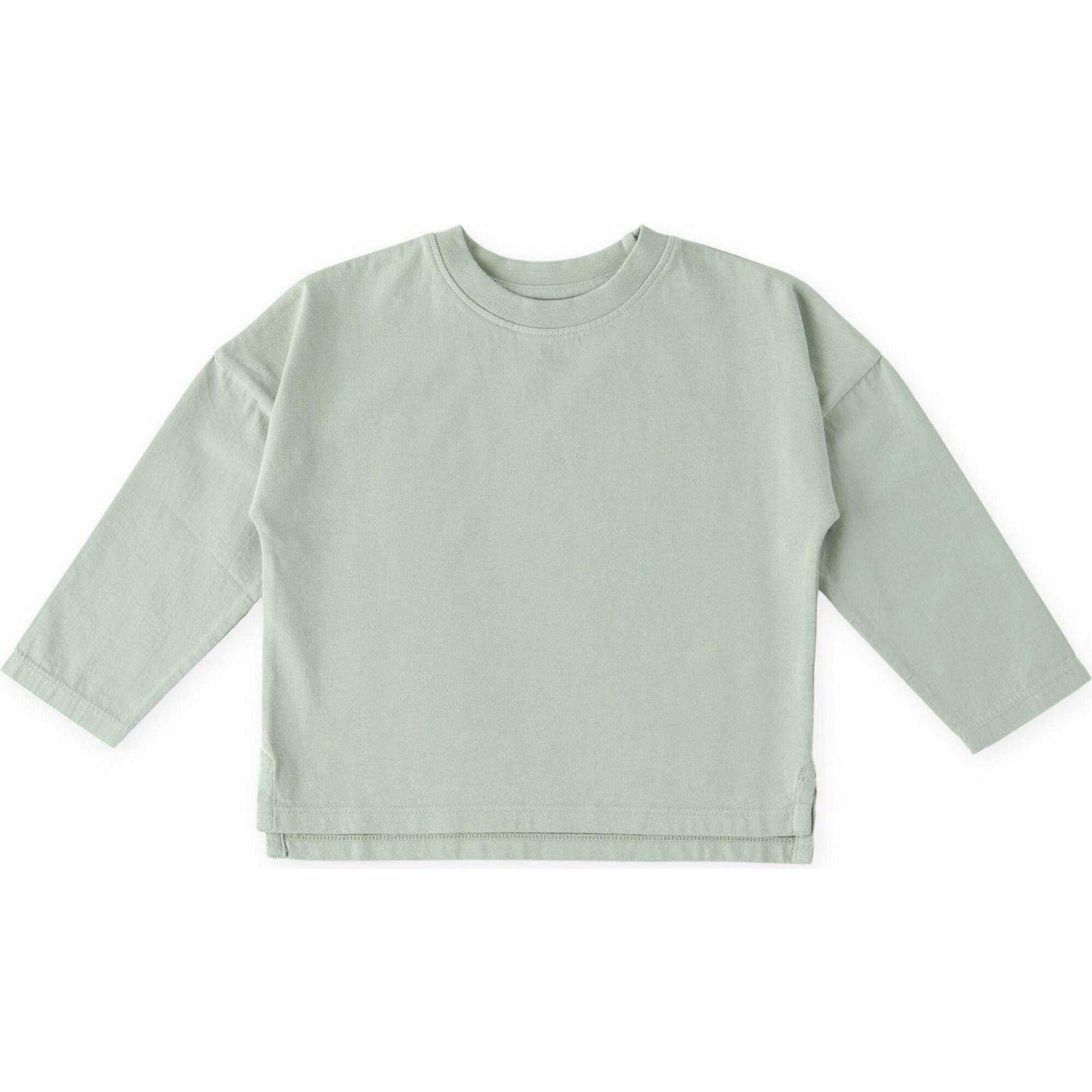 Garment Dye Dropped Shoulder Long Sleeve - Sea