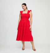 The Ellie Nap Dress - Cherry Trellis Broderie