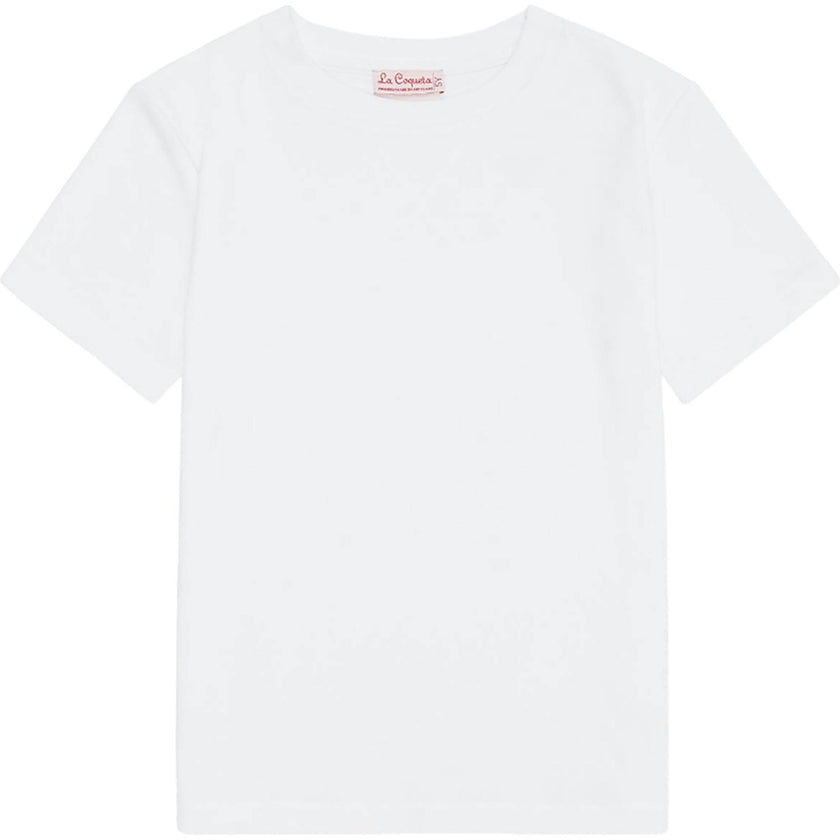 White Arturo Kids Cotton T-Shirt