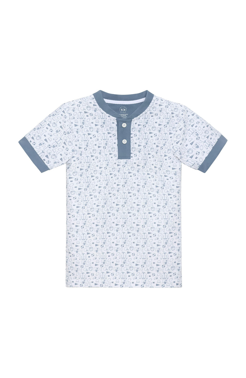 slate/white champions blade shirt