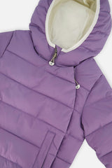Winter Jacket Adapted For Car Seats Violet