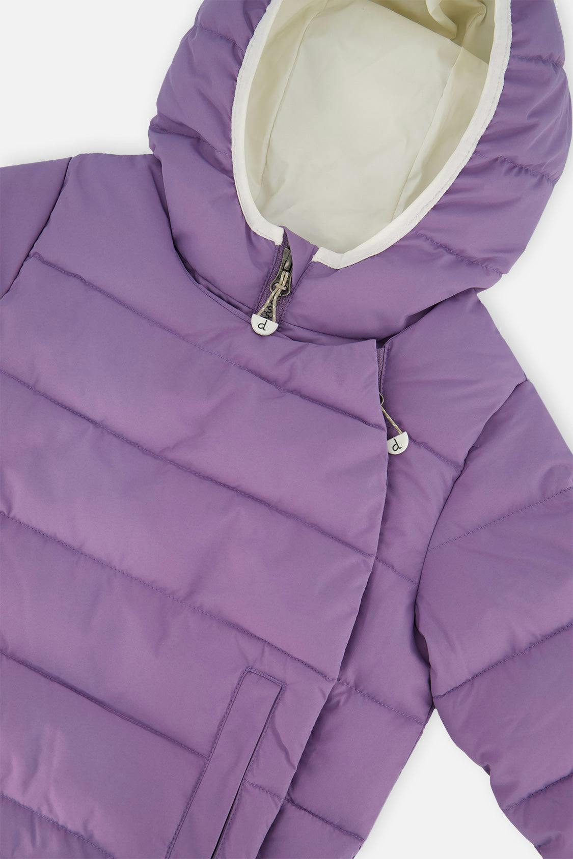 Winter Jacket Adapted For Car Seats Violet