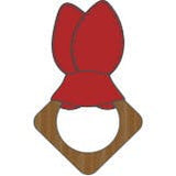 teething ears | scarlet red