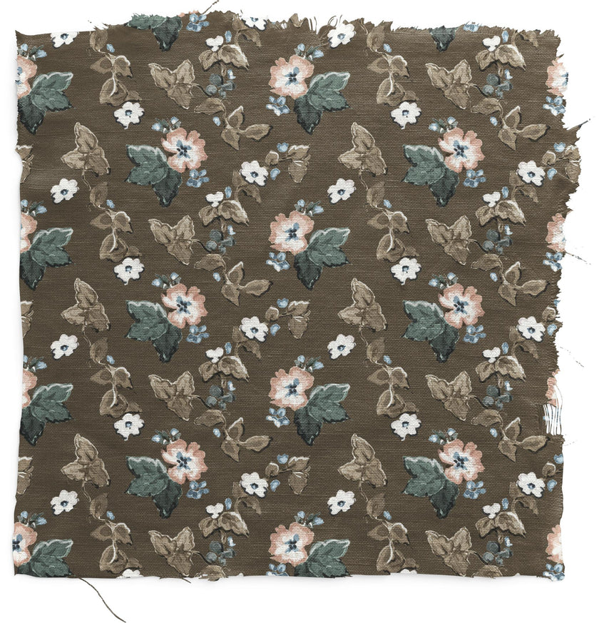 Charlie Dress and Bloomer Set in Woodland Floral in Cocoa
