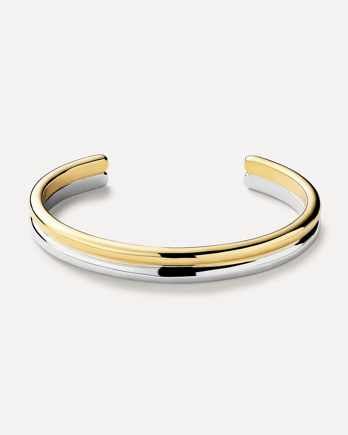 Cuff Bracelet - Arlo Double Two Tone