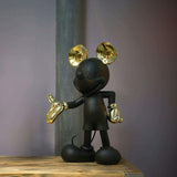 Mickey WELCOME Black & Gold 12in