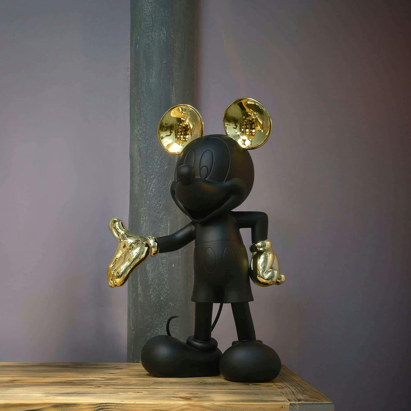 Mickey WELCOME Black & Gold 12in
