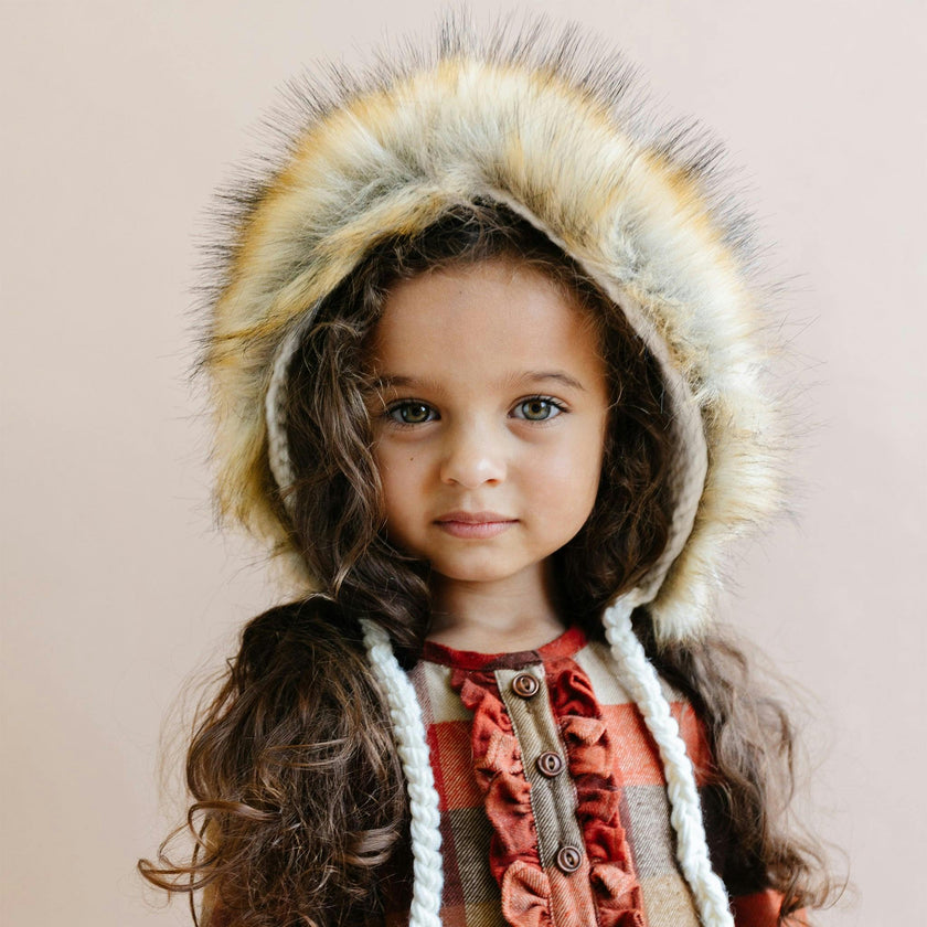 Lennon Lion Bonnet - Cream