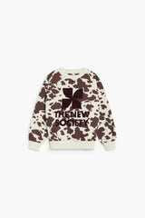 TNS Logo Sweatshirt Cow Print