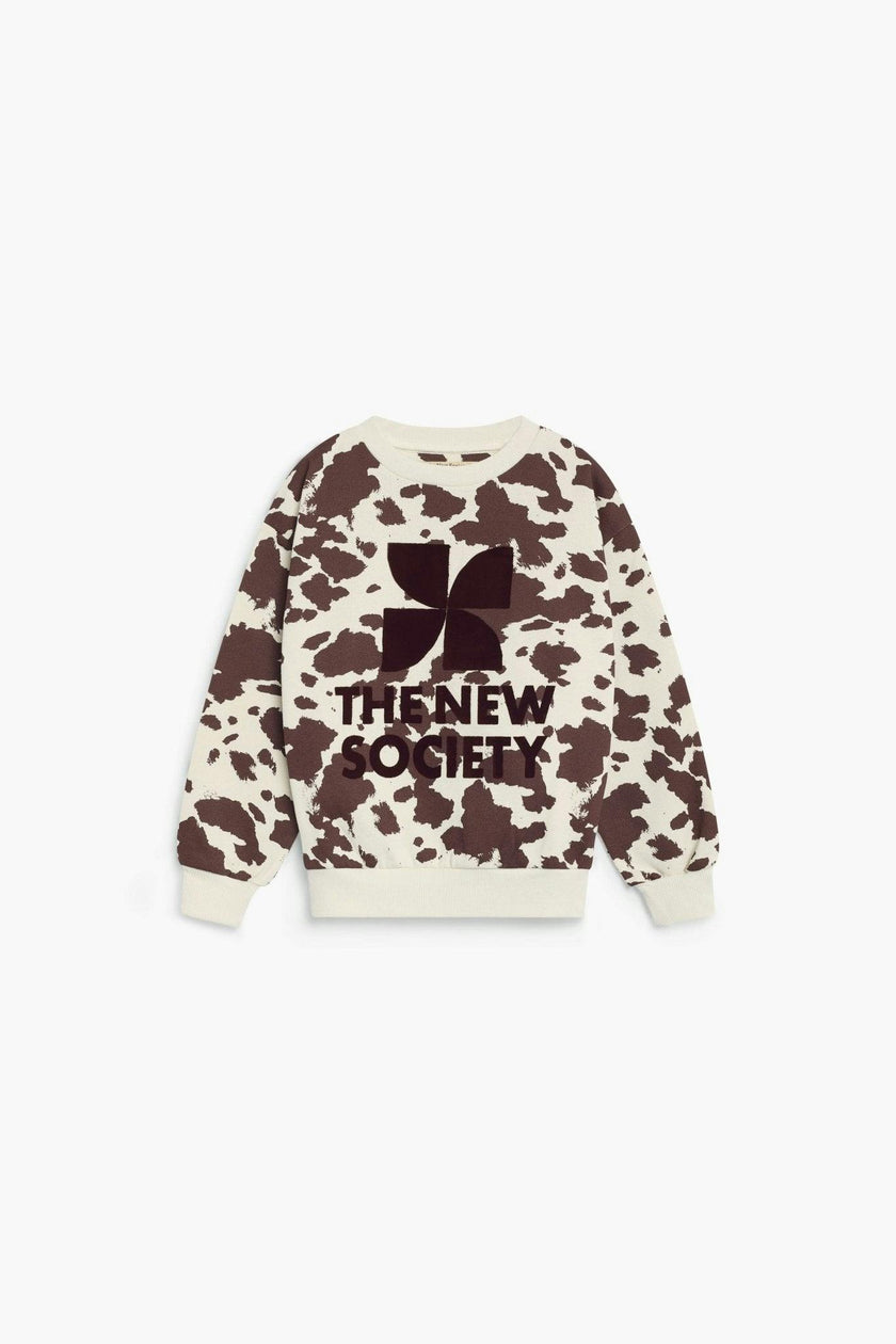 TNS Logo Sweatshirt Cow Print