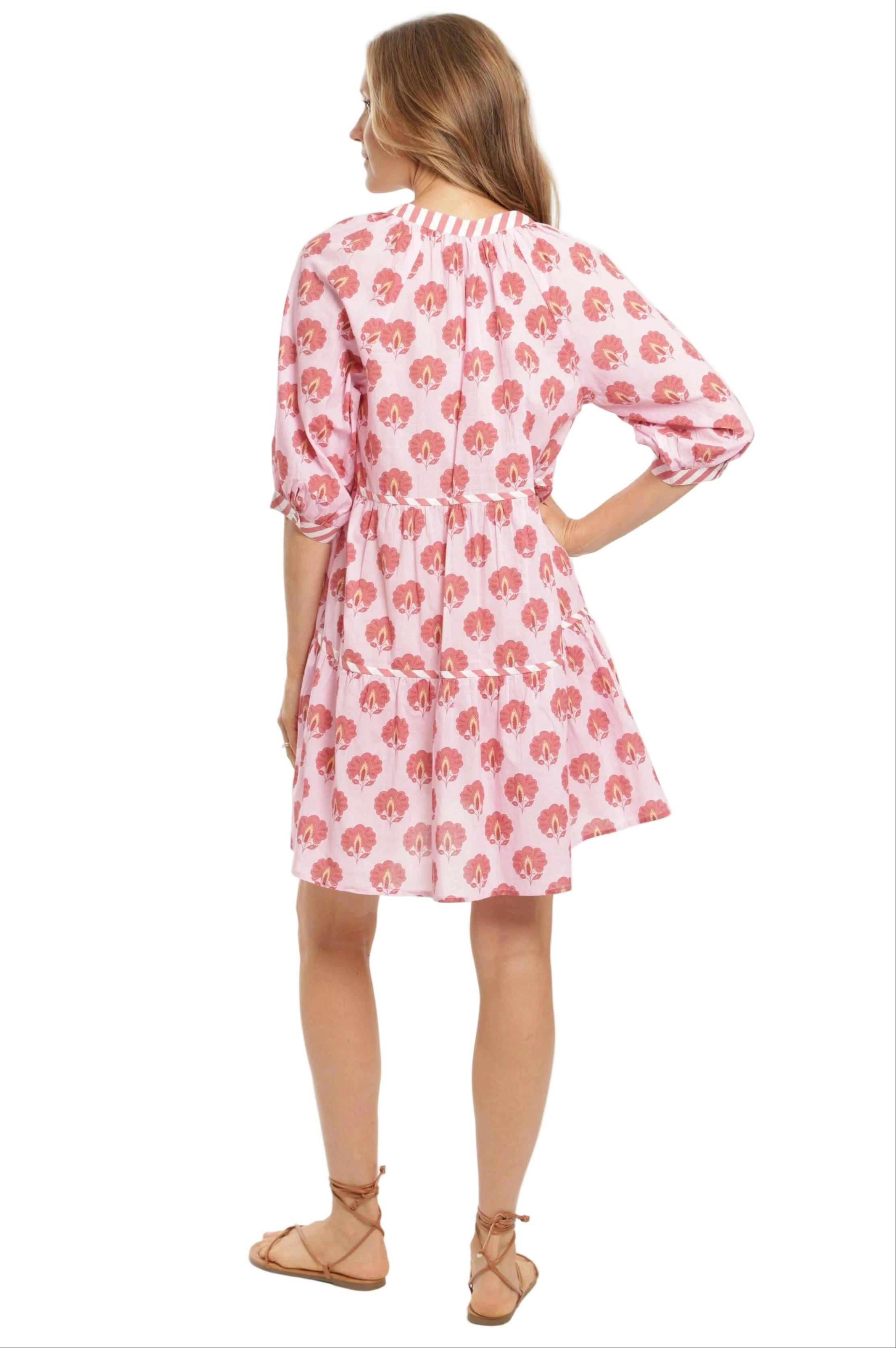 Carlota Dress - Deep Pink