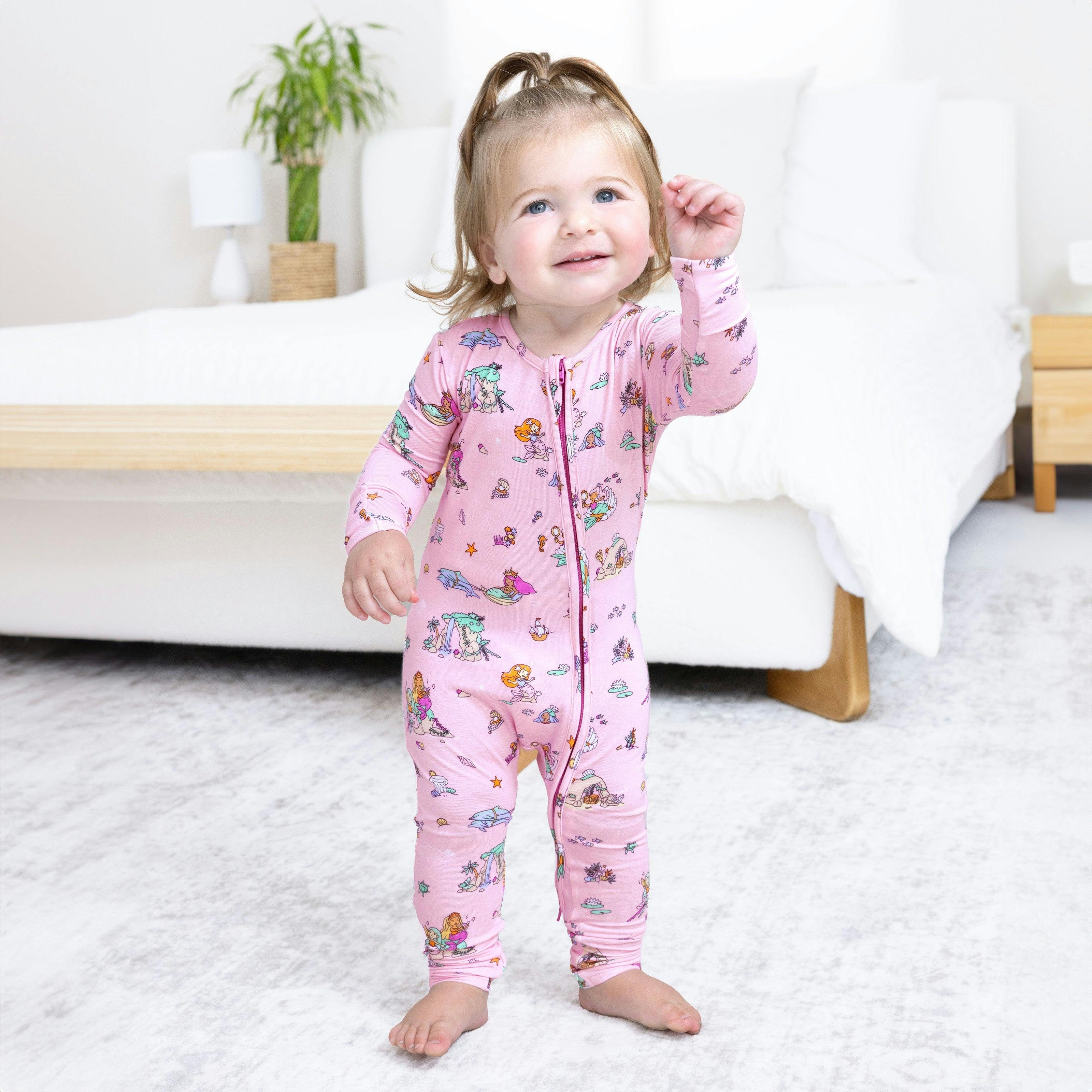 Mermaid Lagoon Bamboo Convertible Footie
