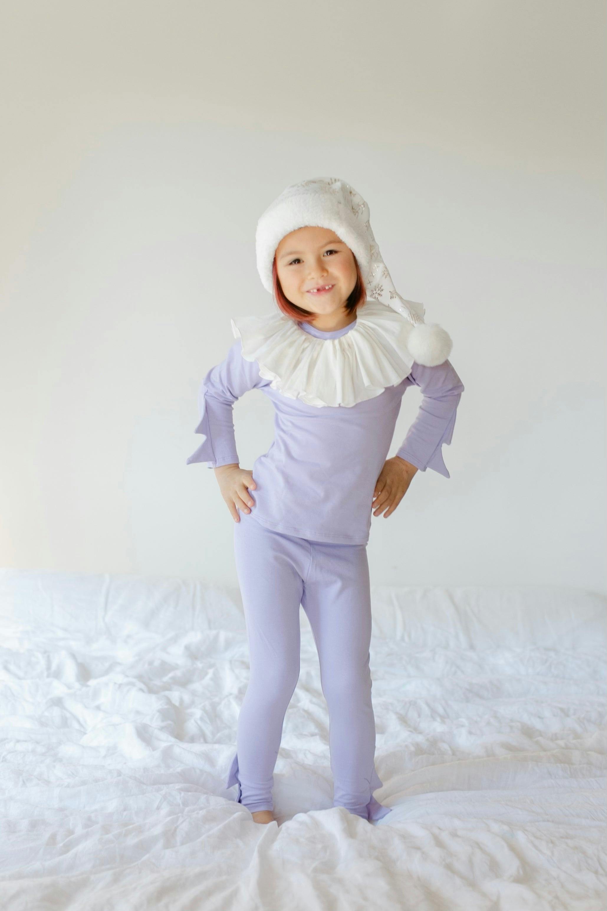 Pastel Purple Elf Costume for Kids – Holiday Christmas Outfit