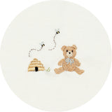 Pima Embroidered Pajama Set in Honey Bear