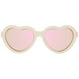 Polarized Heart: Rose Gold Mirrored Lens