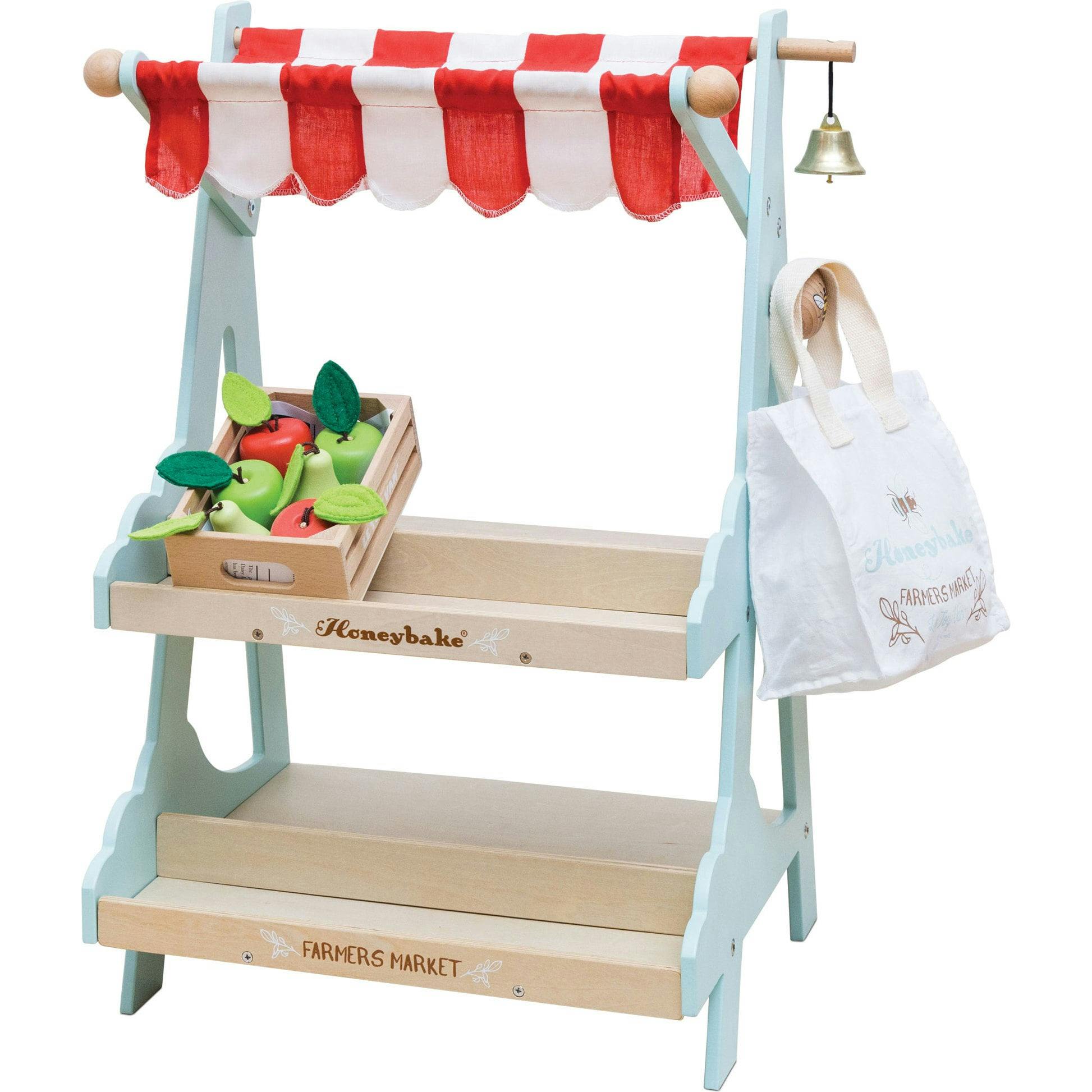 Wooden Market Stall & Fruit Play Food Crate
