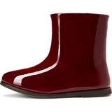 Lila Patent Leather Straight Boots
