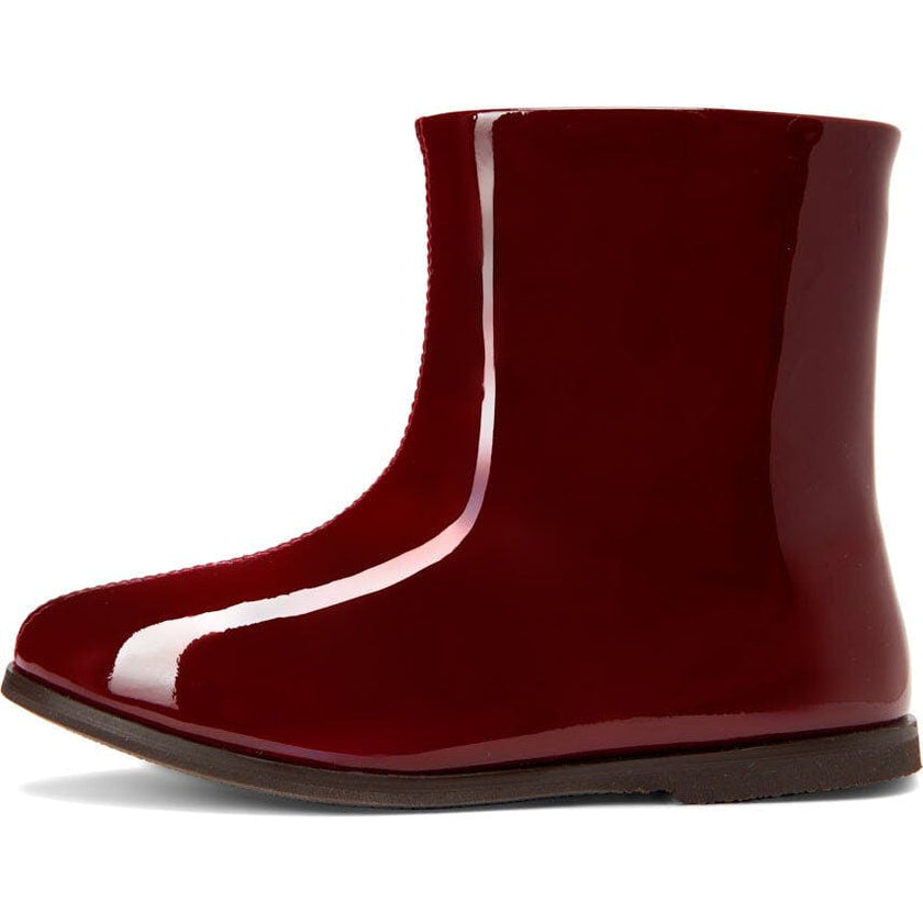 Lila Patent Leather Straight Boots
