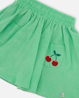 Organic Cotton Skort With Embroidery
