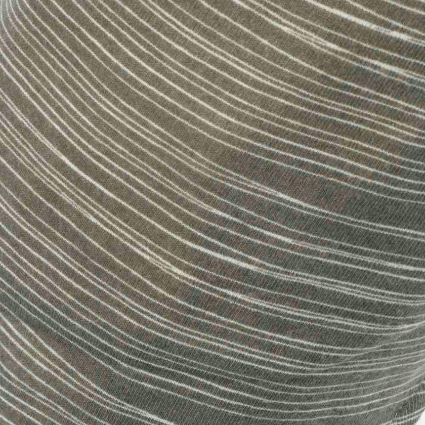 Grey Stripe Organic Cotton Three-Layer Kerchief Bib
