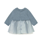 Newborn Girl Tulle and Knit Dress