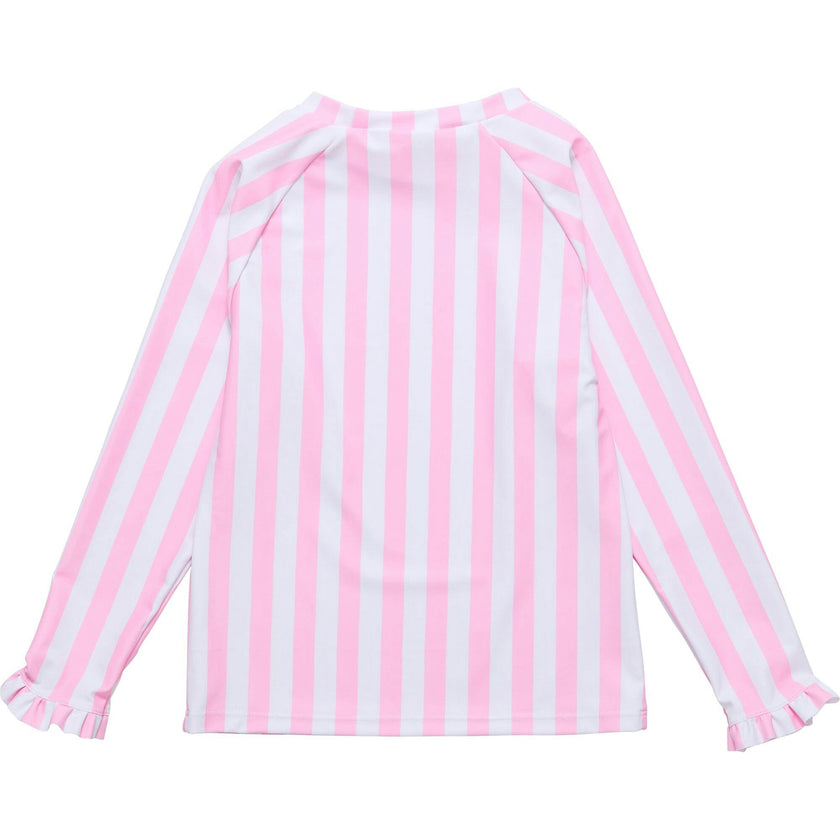 Pink Stripe LS Rash Top
