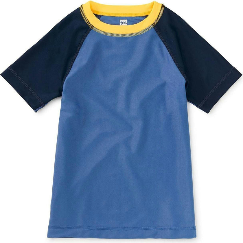 Short Sleeve Rash Guard, Blue