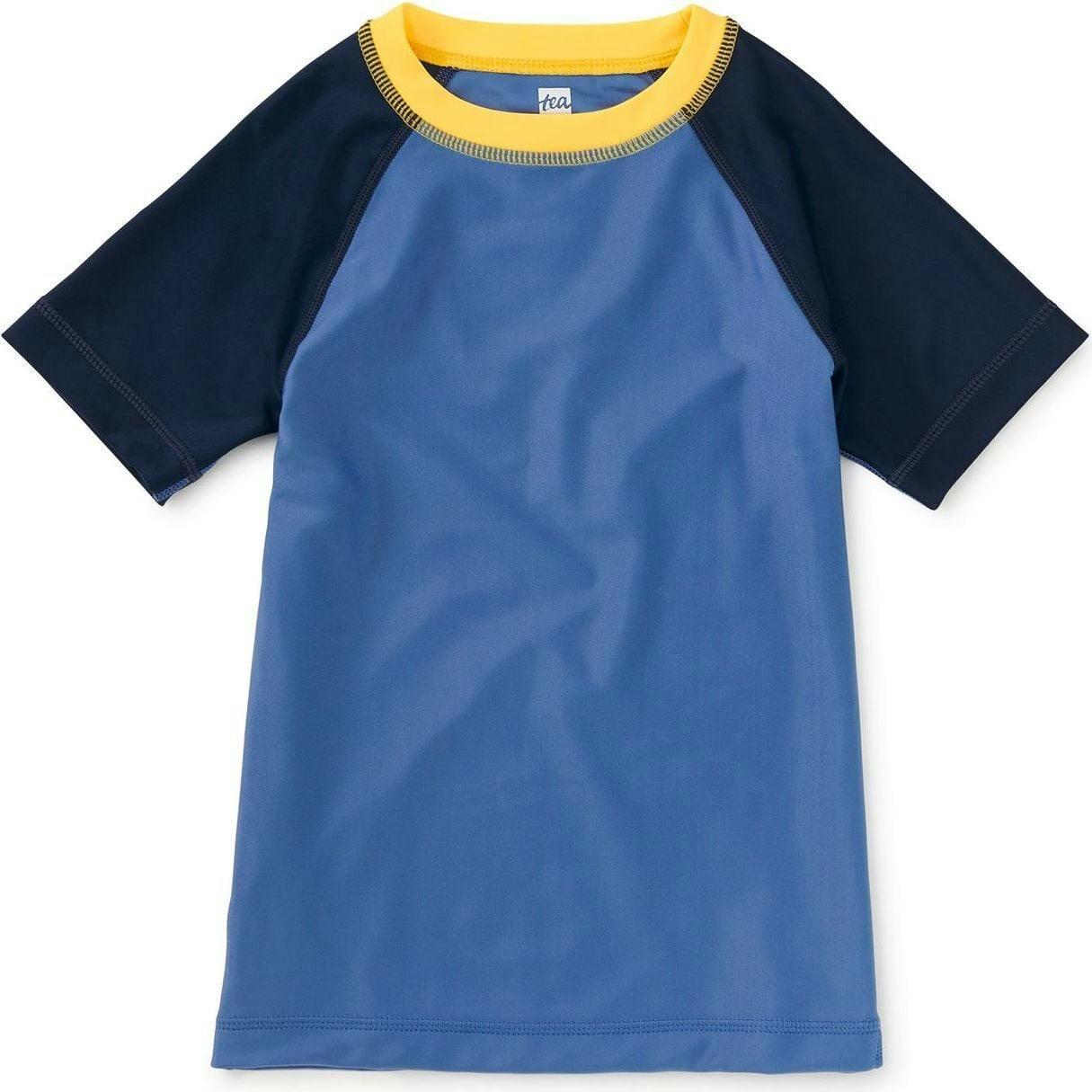 Short Sleeve Rash Guard, Blue
