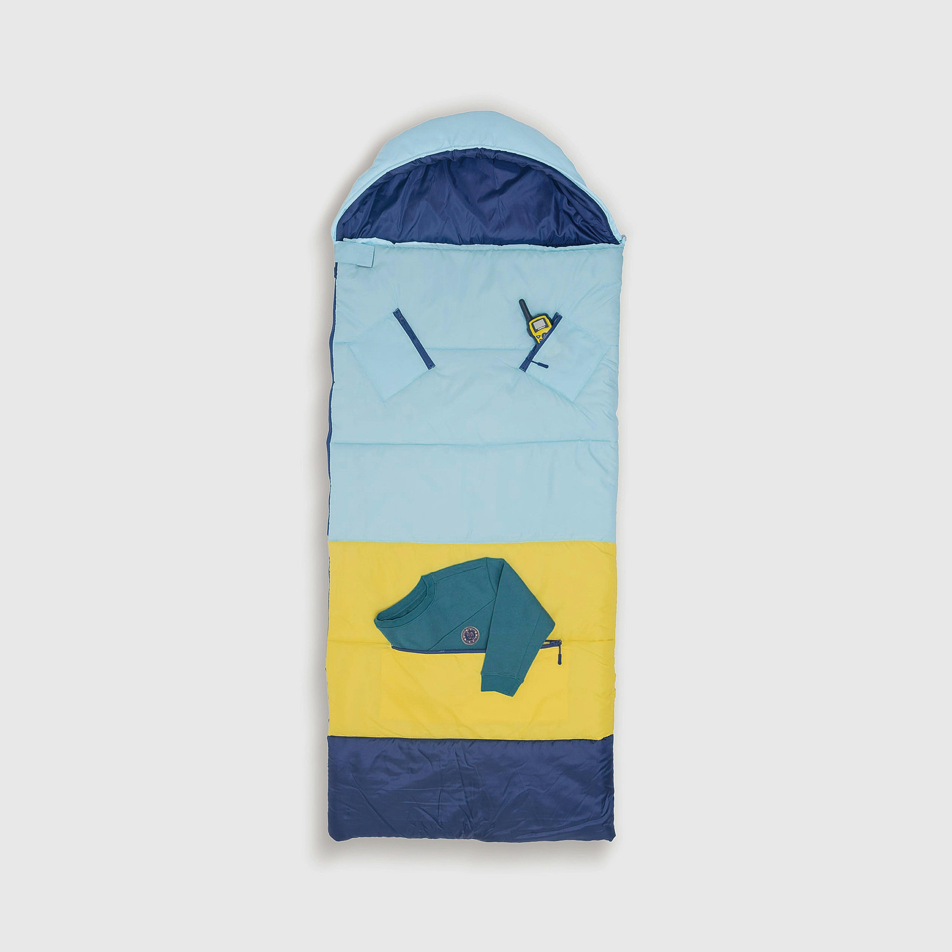 Sleep-N-Pack™ – Big Kid Size | Color Block Cali Teal, Buttercup Yellow & Navy Blue