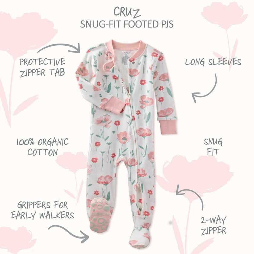 CRUZ Snug Fit Footed Sleeper