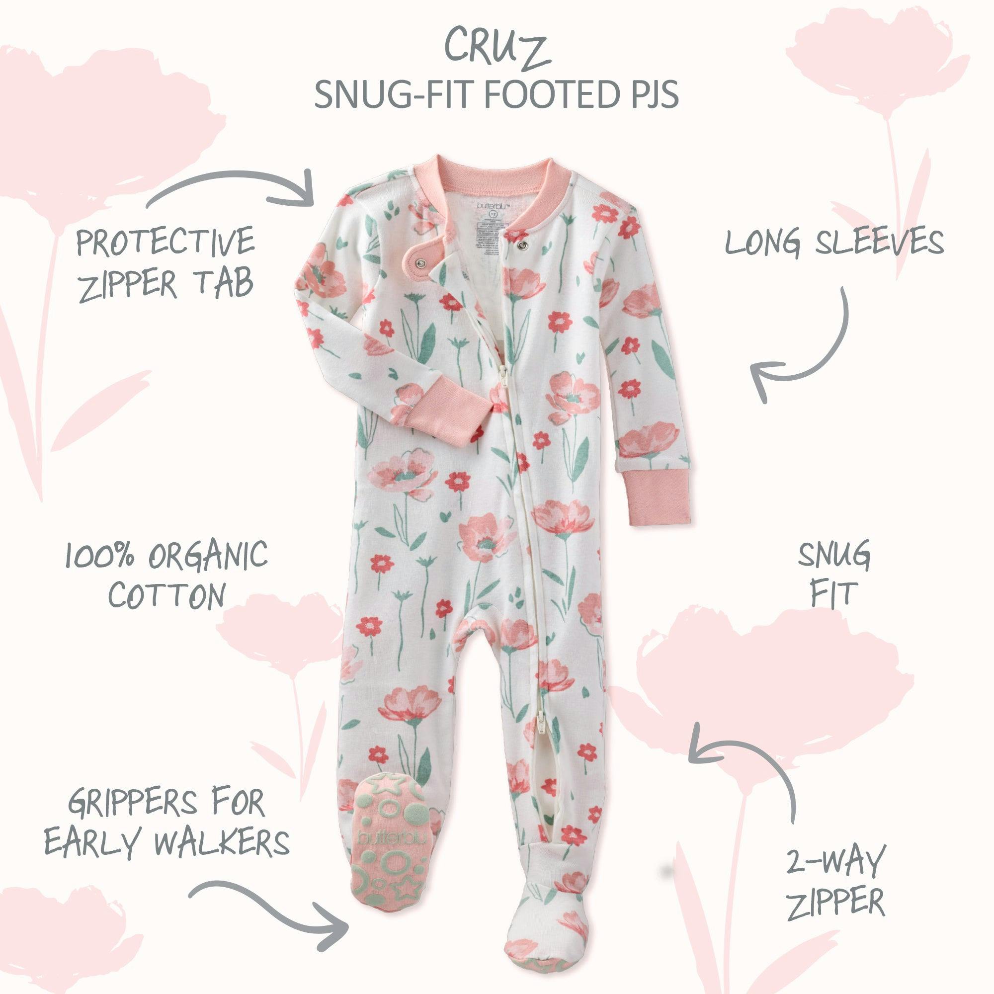 CRUZ Snug Fit Footed Sleeper