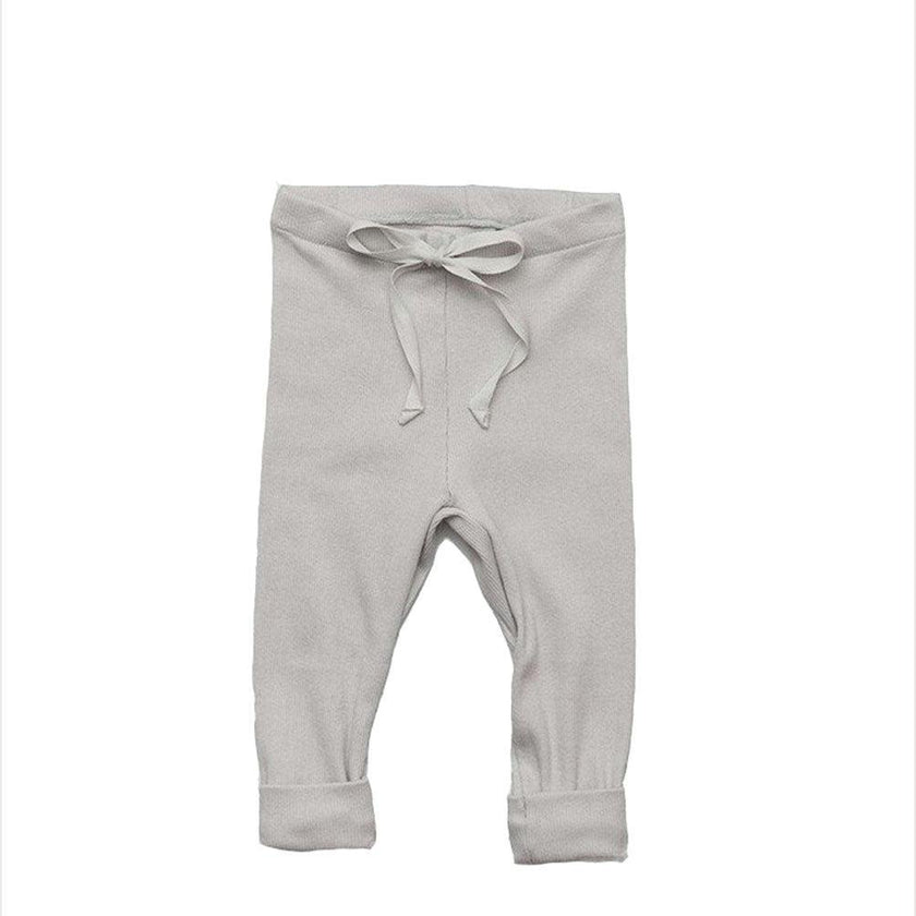 Rib Baby Legging Pale Gray