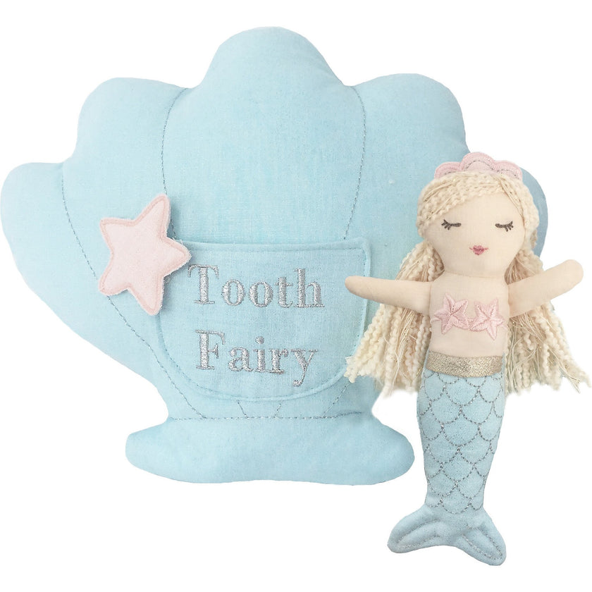 Mimi Mermaid Tooth Fairy Pillow & Doll Set
