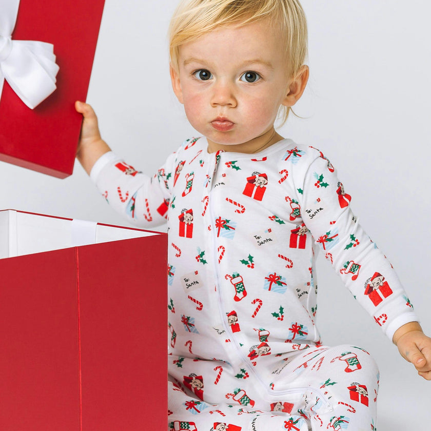 The Organic Zipper Footie [Dear Santa I Want a Puppy]