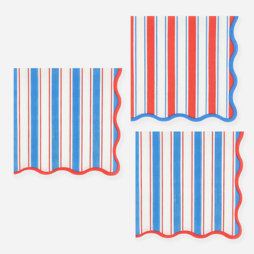 Nautical Striped Small Napkins