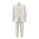 Cream 5 pc Shawl Lapel Suit