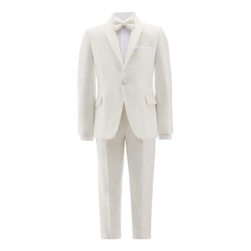 Cream 5 pc Shawl Lapel Suit