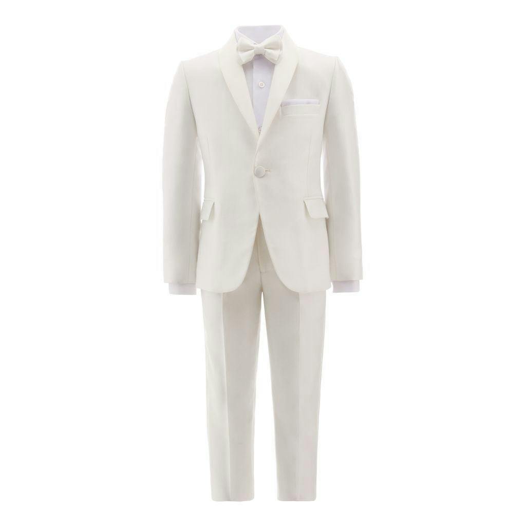 Cream 5 pc Shawl Lapel Suit