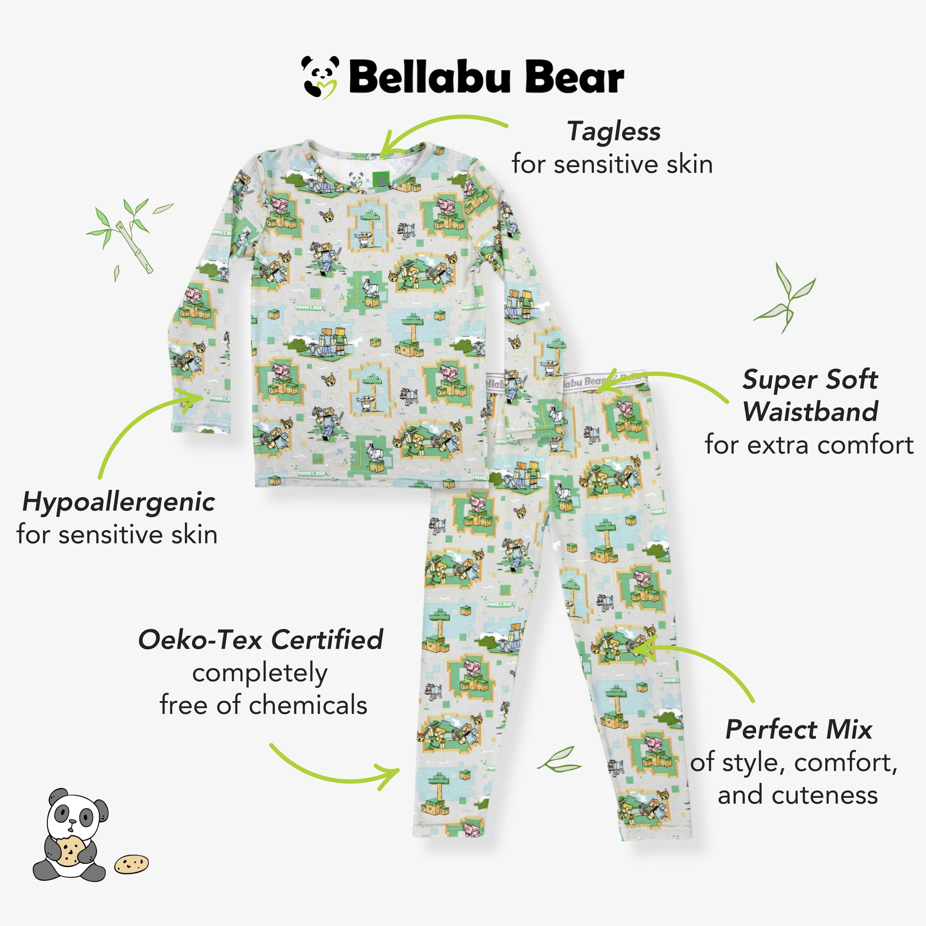 Minecraft: Overworld Dreams Bamboo Kids Pajamas