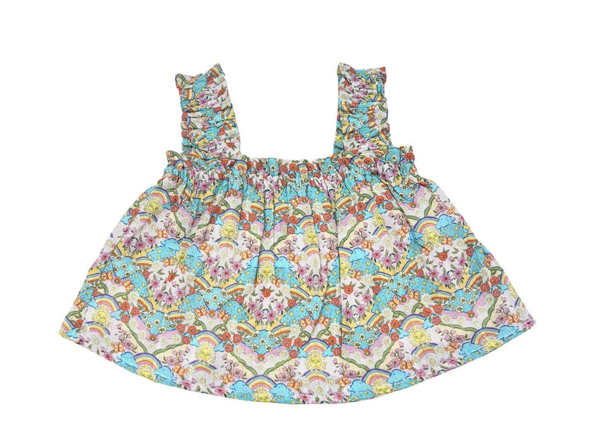 Happy Sun Print Laurie Blouse