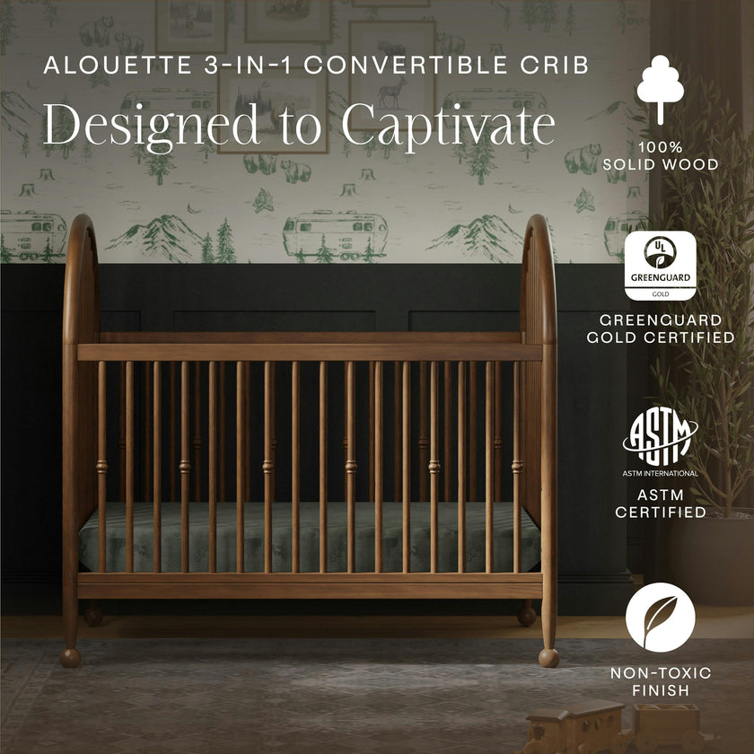 Namesake Alouette 3-in-1 Convertible Spindle Crib