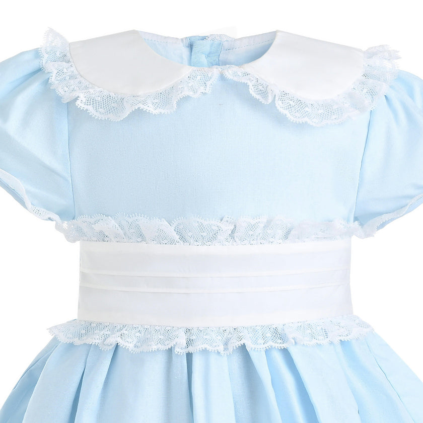 Light Blue Odette Bow-Back Dress