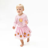Basketball Pink - Tutu Skirt with Bike Shorts