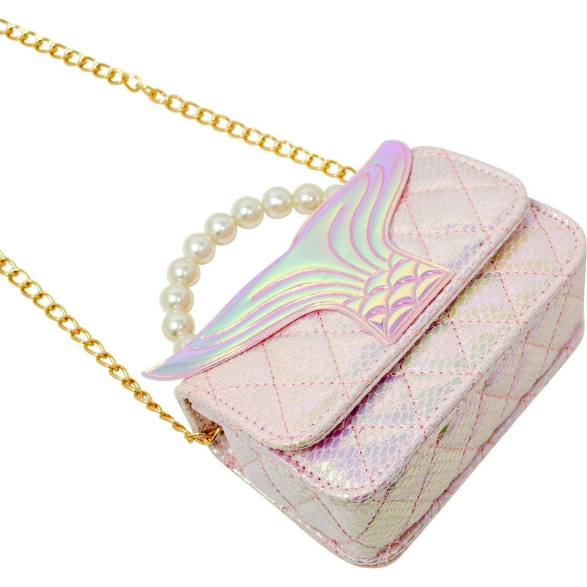 Mermaid Tail Pearl Handle Bag
