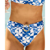 The Greece - Gold Ring Banded Sporty Bikini Bottom