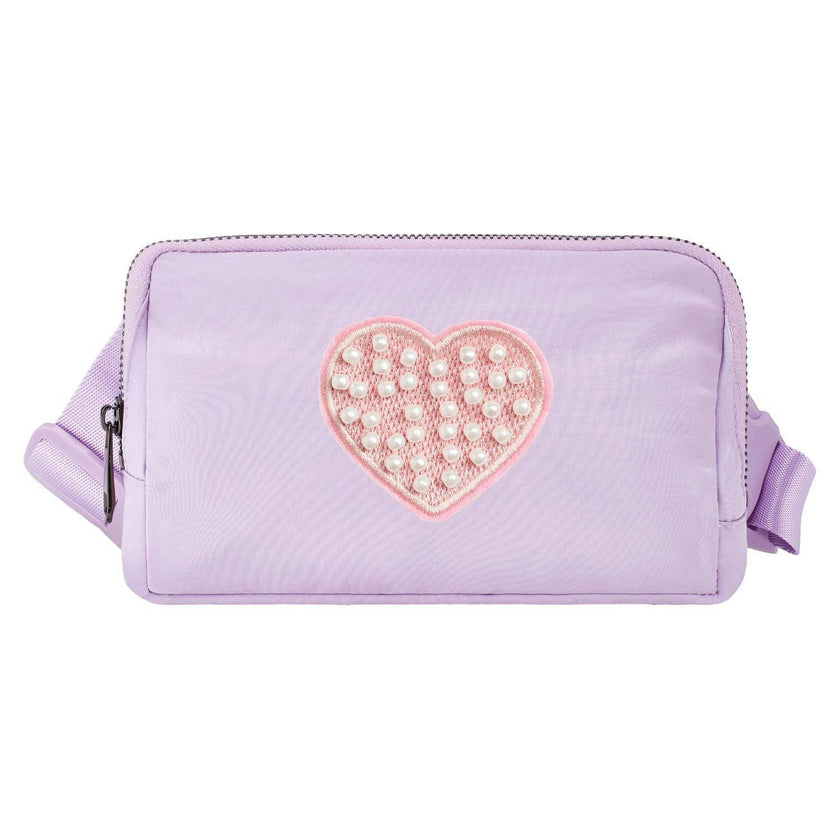 Pearl Heart Patch Belt Bag